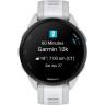 Смарт-часы GARMIN FORERUNNER 165 MUSIC, силиконовый ремешок цвета туманно-серый/белый камень 010-02863-31
